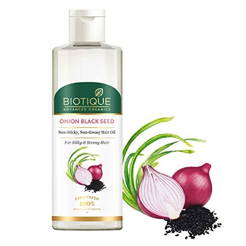 Biotique Onion Black Seed Hair Oil for Silky and Strong Hair 200ml |  Controls Hair Fall Promotes Growth - the best price and delivery | Globally