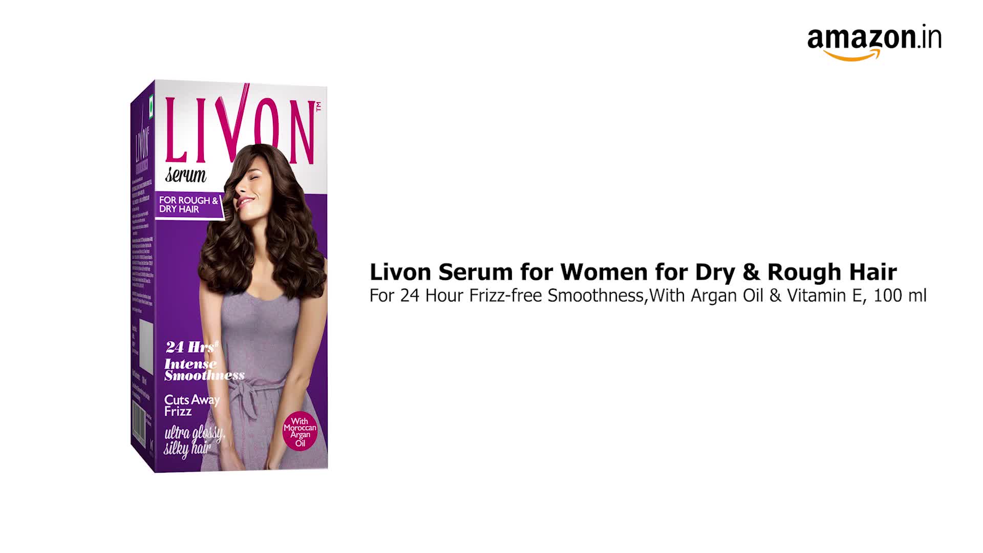 Livon Hair Serum for Women & Men for Dry and Rough Hair | 24-hour frizz-free  Smoothness | with Moroccan Argan Oil & Vitamin E | 100 ml - the best price  and delivery | Globally
