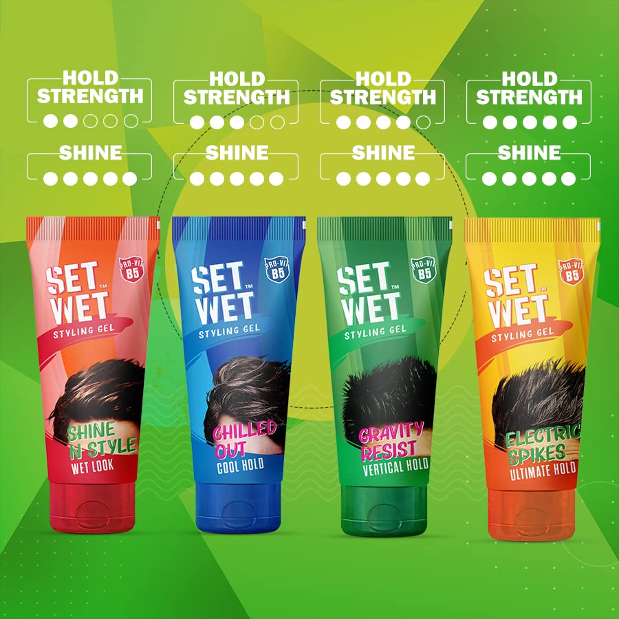 Set Wet Hair Gel for Men Vertical Hold 100ml | Strong Hold High Shine | No  Alcohol No Sulphate - the best price and delivery | Globally