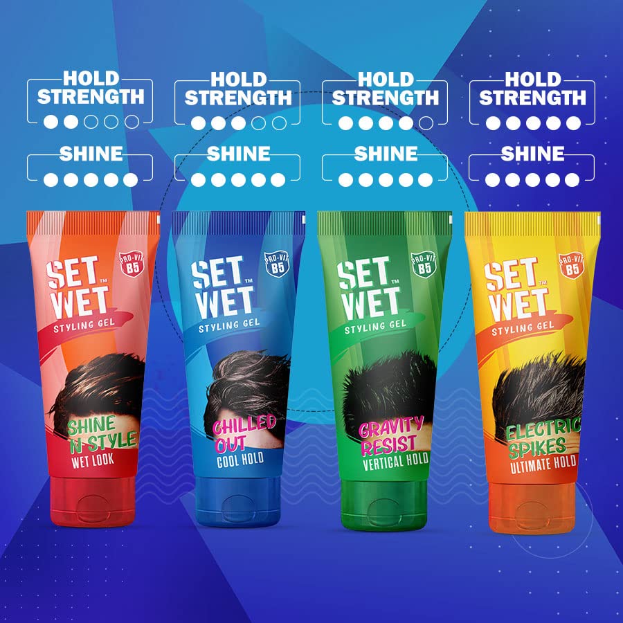 Set Wet Hair Gel for Men Cool Hold 100ml | Medium Hold High Shine | No  Alcohol No Sulphate - the best price and delivery | Globally