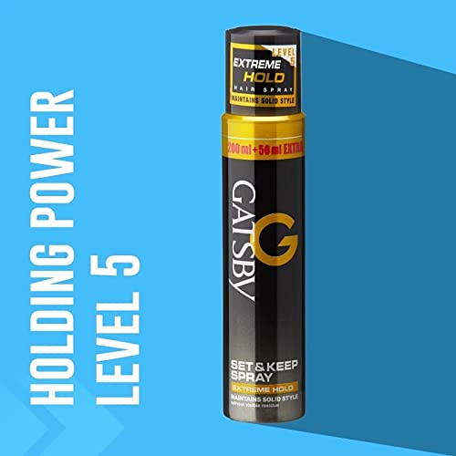 Health & Personal :: Hair Care :: Hair Sprays :: Gatsby Set & Keep Hair  Spray - Extreme Hold 250ml | Quick Drying Long Lasting Hold No Flaking &  Natural Shine |