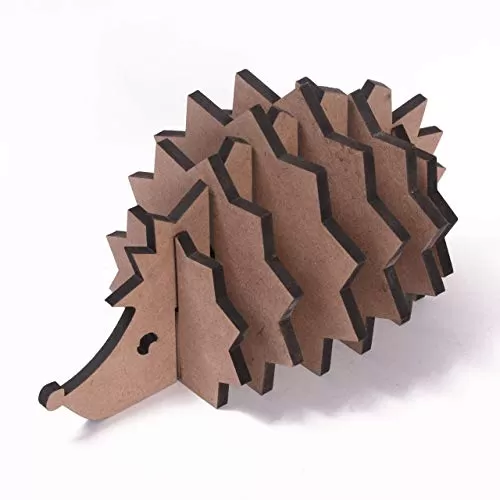 DIY MDF Hedgehog Holder with Coasters - Set of 6 / Hedgehog Coasters/for Craft/Activity/Decoupage/ting/Resin Work