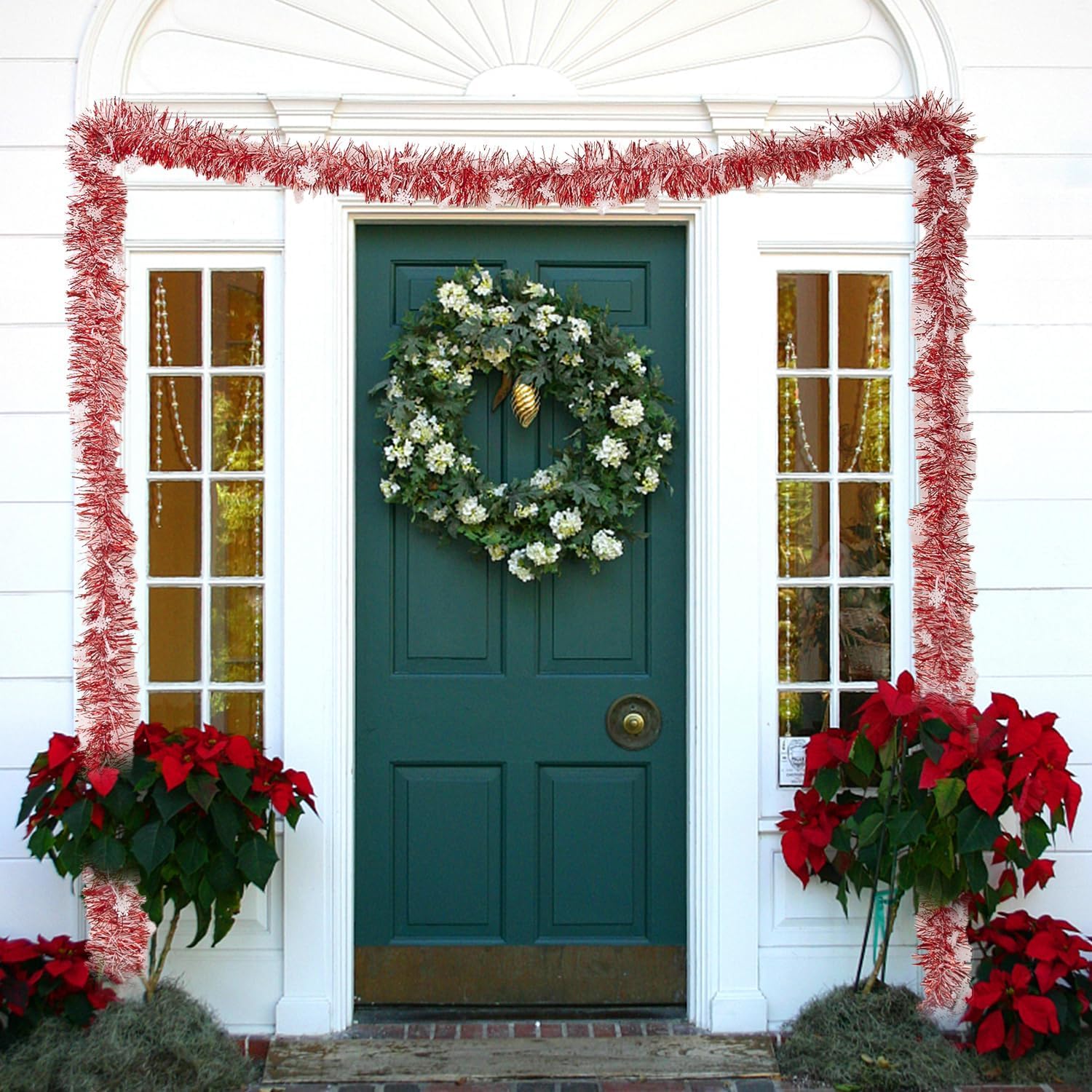 Art \u0026 Craft :: Christmas Ornaments :: HOME BUY 3 Pcs Christmas 6Ft Tinsel  Garland Xmas Tree Decorations Home Wedding Christmas Decoration for New  Year Party Indoor/Outdoor Home Decor (red Christmas -, image size:1500x1500