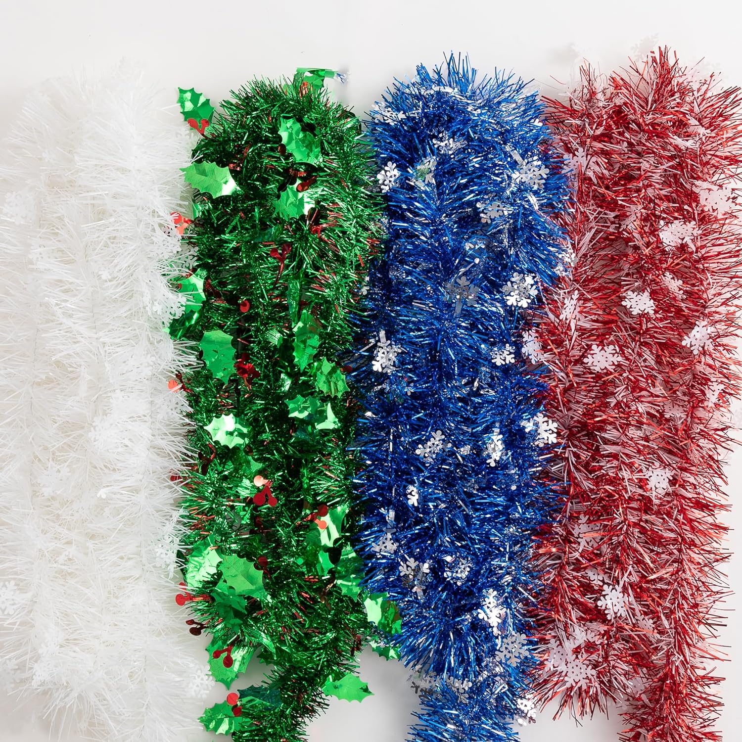 Art \u0026 Craft :: Christmas Ornaments :: HOME BUY 3 Pcs Christmas 6Ft Tinsel  Garland Xmas Tree Decorations Home Wedding Christmas Decoration for New  Year Party Indoor/Outdoor Home Decor (red Christmas -, image size:1500x1500