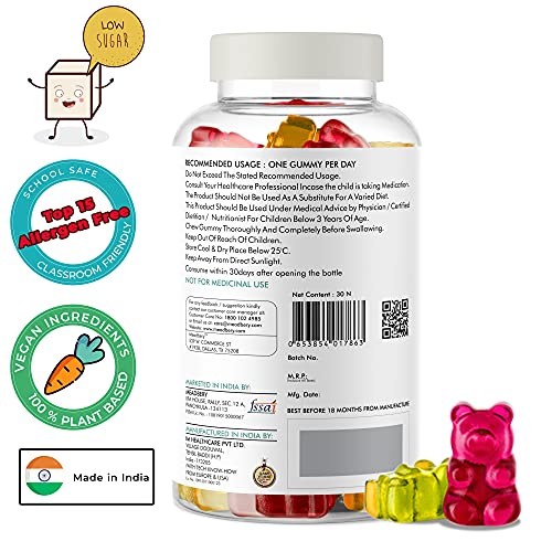 Meadbery Calcium Vitamin D Gummies For Kids For Stronger Bones And Teeth In Children Who Dislike Milk Made In An USFDA Registered Facility Pack of 1 (30), 5 image