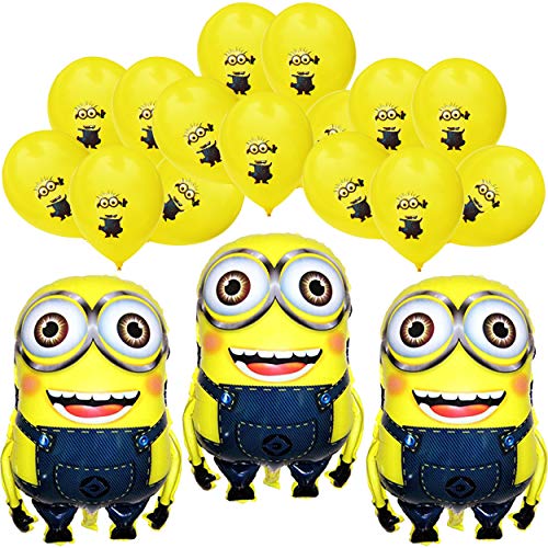 Buy 3 Pcs Cartoon Character Foil Balloon with 10 Pcs Cartoon Printed  Balloons for KDs Brthday | Globally