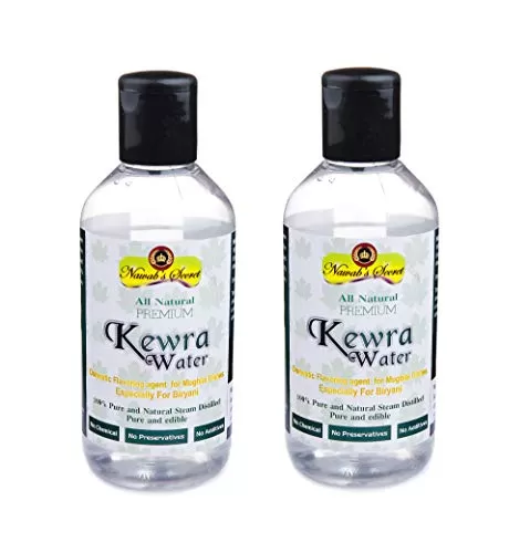 Kewra Water 400 ml(Pack of 2 * 200ml) for Biryani and Mughlai Dishes