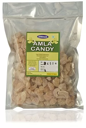 Amla Candy Dried - Indian Sweet Gooseberry 450 gm (15.87 OZ) By Dilkhush