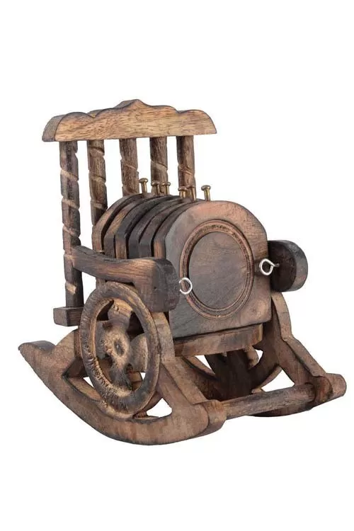 Wooden Antique Chair Coaster By Handikart
