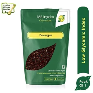 Hand Pounded Red Poongar Rice 1 kg (35.27 OZ)