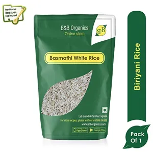 Basmati White Rice 500 Gm (17.63 OZ)