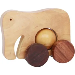Wooden Toy Elephant with Wheel