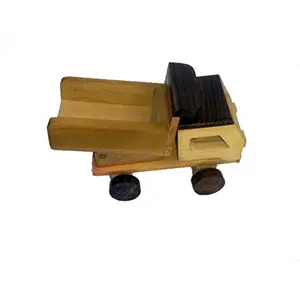 Wooden Toy Dumper Truck ( Yellow 7 x 3 x 5 inch )