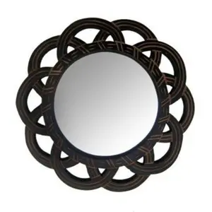 Wooden MDF Decorative Hand Carved Wall Mirror