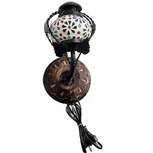 Wooden & Iron Fancy Wall Hanging Electric Colored Chimney Lamp Design