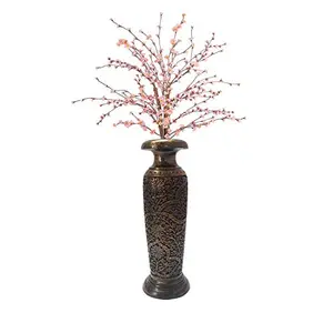Handcarved Wooden Flower Vase