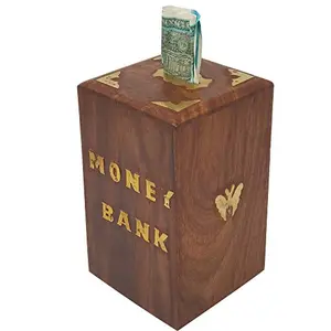 Sheesham Wood Money Bank