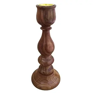 Wooden Candle Stand Holder Antique Design Decorative Handicraft Gift Item