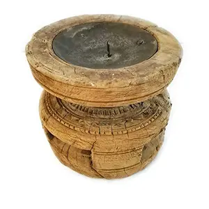 Wooden Candle Stand Holder Combo Antique Design Decorative Handicraft Gift Item
