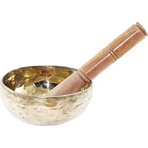 Singing Bowl - Handmade - 11-5 Inch - Golden