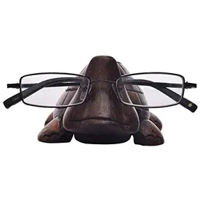 Wooden Turtle Shape Eyeglass Spectacle Holder Hand Carved Display Stand Home Decorative