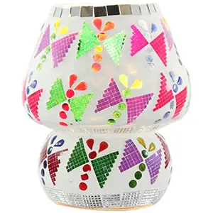 Glass Mosaic Table Lamp Multi Color G-91