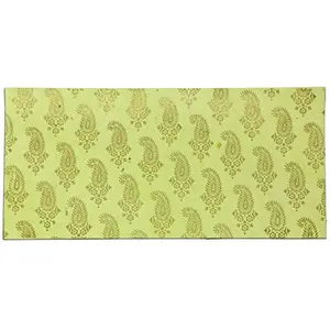 Recycled Paper Handmade Gifting (Sagan) Envelopes-with Stick-Light Green (Pack of 5 Envelopes)