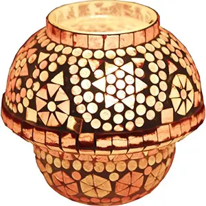 Glass Mosaic Table Lamp Multi Color G-42