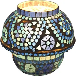 Glas Mosaic Table Lamp Multi Color -43