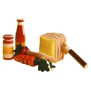 Picnic Set Wood And Fabric Toy Pretend Play Toy