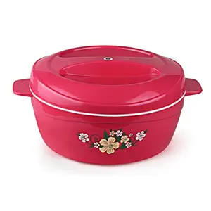 Cello Roti Plus Plastic Casserole with Lid 1.5 Liters Pink