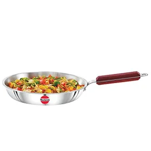 Hawkins Tri-Ply Stainless Steel Induction Compatible Frying Pan Diameter 26 cm Thickness 3 mm Silver (SSF26)