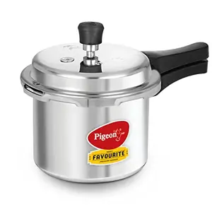 Pigeon by Stovekraft Favourite Outer Lid Non Induction Aluminium Pressure Cooker 3 Litres Silver