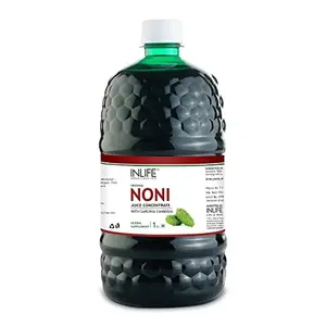 INLIFE Noni Gold Fruit Juice Concentrate plus Garcinia & Aloe Vera Liquid Drink 1 Litre Family Pack
