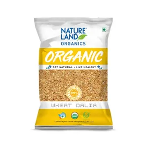 Natureland Organics Wheat Dalia (Porridge) 500 Gm - Organic Dalia