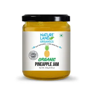Natureland Organics Pineapple Jam 250gm - Healthy Organic Jams