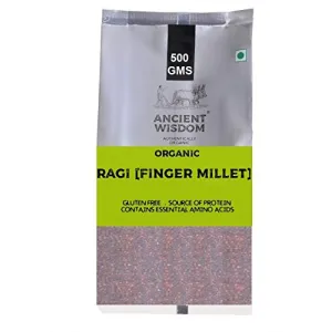 Organic Ragi Grain (Finger Millet) 500 GM (17.64 OZ)