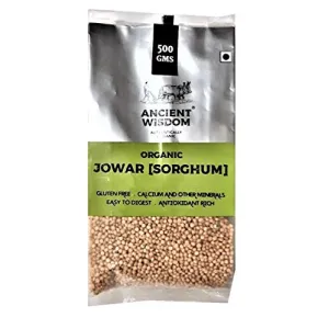 Organic Jowar Grain (Sorghum) 500 GM (17.64 OZ)