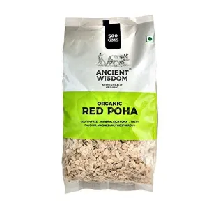 Organic Red Poha / beaten rice500 GM (17.64 OZ)