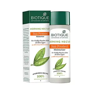 Biotique Morning Nectar Sun Protect Moisturizer For Visibly Flawless Skin All Skin Types 120 ml
