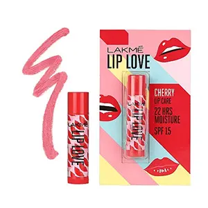 Lakme Lip Love Chapstick Cherry SPF 15 4.5gTinted Lip Balm for 22 hours moisturised lips