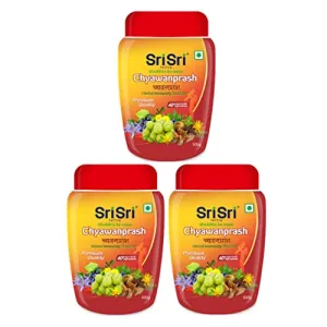 Sri Sri Tattva Chyawanprash - Herbal Immunity Booster with 40+ Ayurvedic Ingredients for Better Strength and Stamina - 500g (Pack of 3)