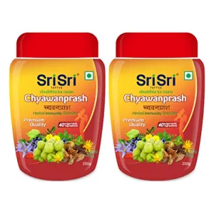 Sri Sri Tattva Chyawanprash - Herbal Immunity Booster with 40+ Ayurvedic Ingredients for Better Strength and Stamina - 250g (Pack of 2)