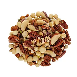 Berries And Nuts Magic Nuts Mix Healthy Nuts Mix | Pecan Brazil Hazel Macadamia Almonds Pista Walnuts | 200 Gram