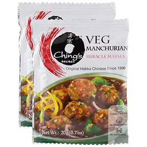 CHING'S Combo - Secret Veg Manchurian 20g (Pack of 2) Promo Pack