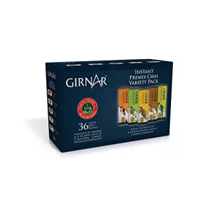 Girnar Instant Premix Chai - Variety Pack (36 Sachets)