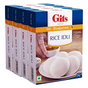 Gits Instant Rice Idli Breakfast Mix 800g (Pack of 4 X 200g Each)