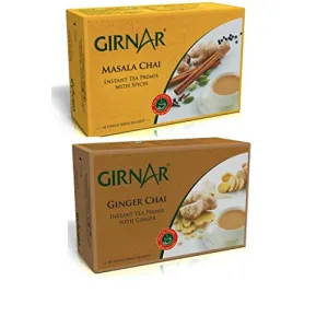 Girnar Instant Tea Combo of Masala and Ginger Premix (140g)
