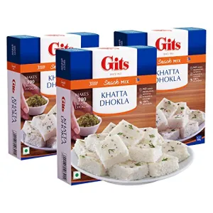 Gits Khatta Dhokla Mix 1500g (Pack of 3 X 500g Each)
