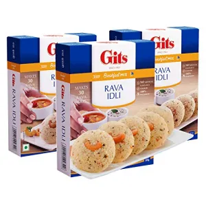 Gits Rava Idli Mix 1500g (Pack of 3 X 500g Each)